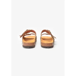 Mules cloutées Naomie kaki en cuir Nia