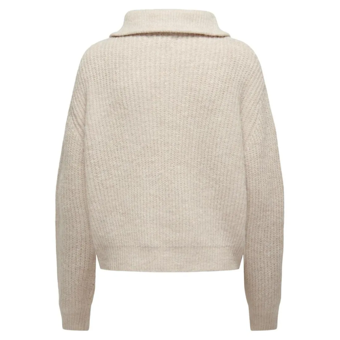 Onlbaker L/S Zip Pullover Knt Noos gris Kaye