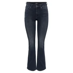 Onlblush Mid Flared Dnm Rea409 Noos noir en coton Tia