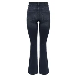 Onlblush Mid Flared Dnm Rea409 Noos noir en coton Tia