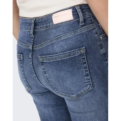 Onlblush Mid Flared Dnm Tai305 Noos bleu denim en coton Élise Nell