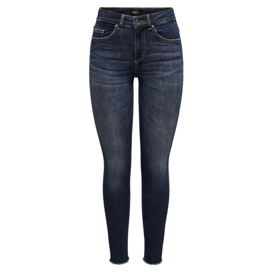 Onlblush Mid Sk Ankle Rw Dnm Dot245 Noos bleu denim en coton Isa