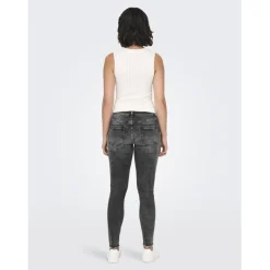 Onlblush Mid Sk Ankle Rw Dnm Dot227 Noos gris foncé en coton Zadie