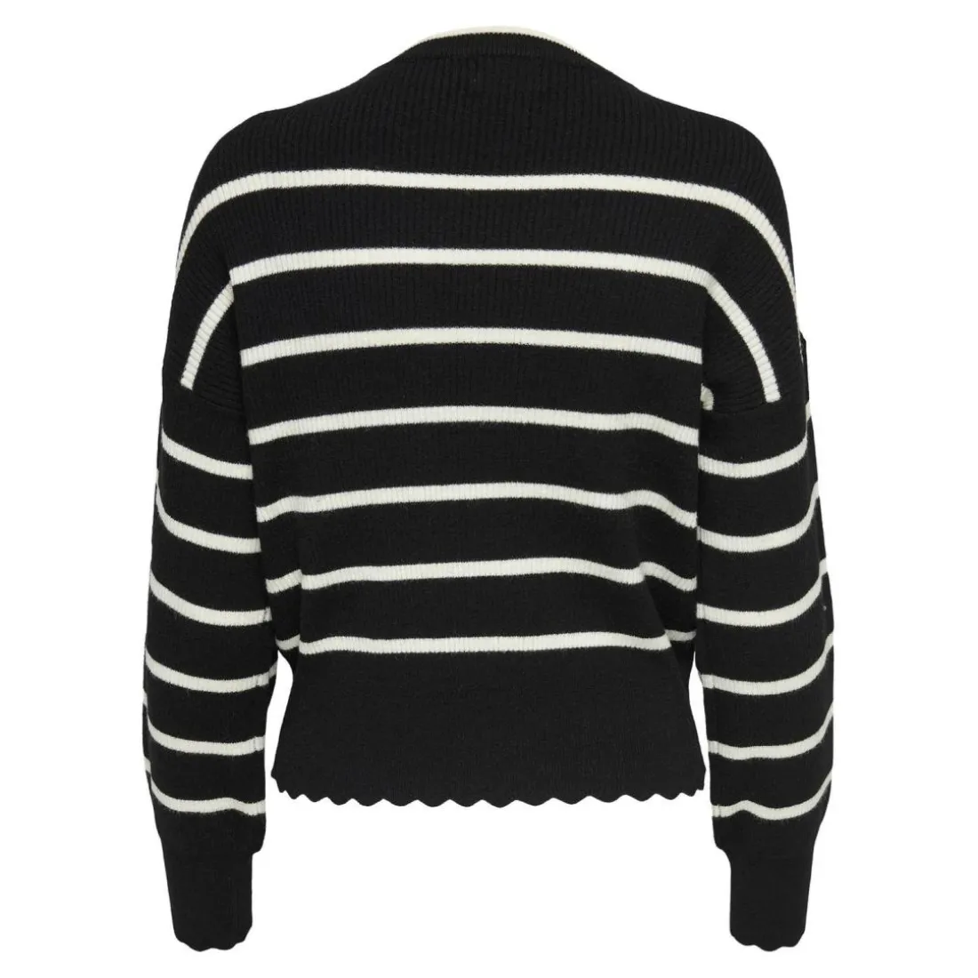 Onlibi Ls O-Neck Noos Knt noir en viscose Vivi