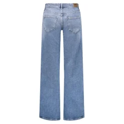 Onljuicy Lw Wide Leg Dnm Rea365 Noos en coton Lena bleu clair