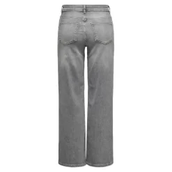Onlmadison Blush Hw Wid Dnm Rea0938 Noos gris en coton Pax