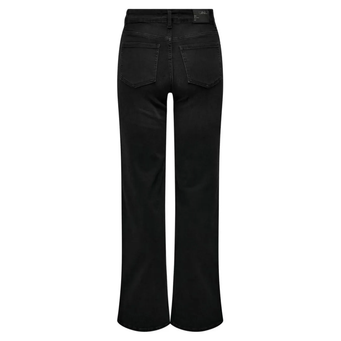 Onlmadison Blush Hw Wide Dnm Cro099 Noos noir en coton Skye