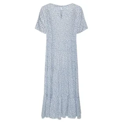 Onlmaya Life S/S Dress Wvn Noos gris en coton Iris