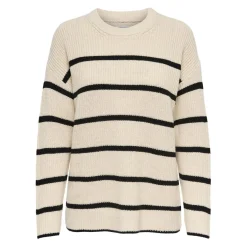 Onlpernille Ls Stripe O-Neck Knt Noos violet en coton Dina
