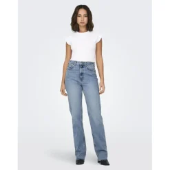 Onlriley Life Ex Hw Str Dnm Dot353 Noos bleu denim en coton Joy