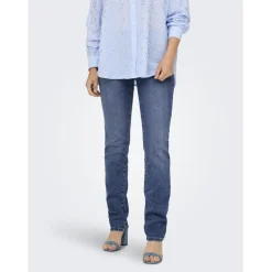 Onlsui Mid Slim Dnm Dia451 Noos bleu denim en coton Maia