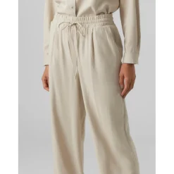 Pantalon à jambe large - Gris en viscose