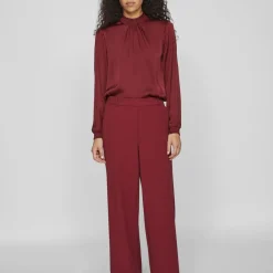 Pantalon à jambe large violet Lena