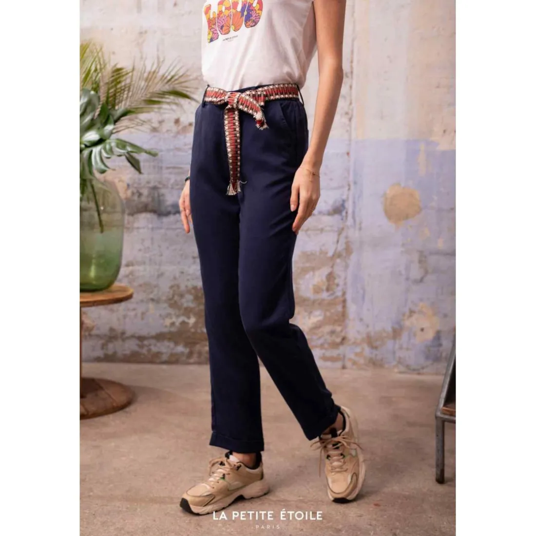 Pantalon Aaron bleu marine