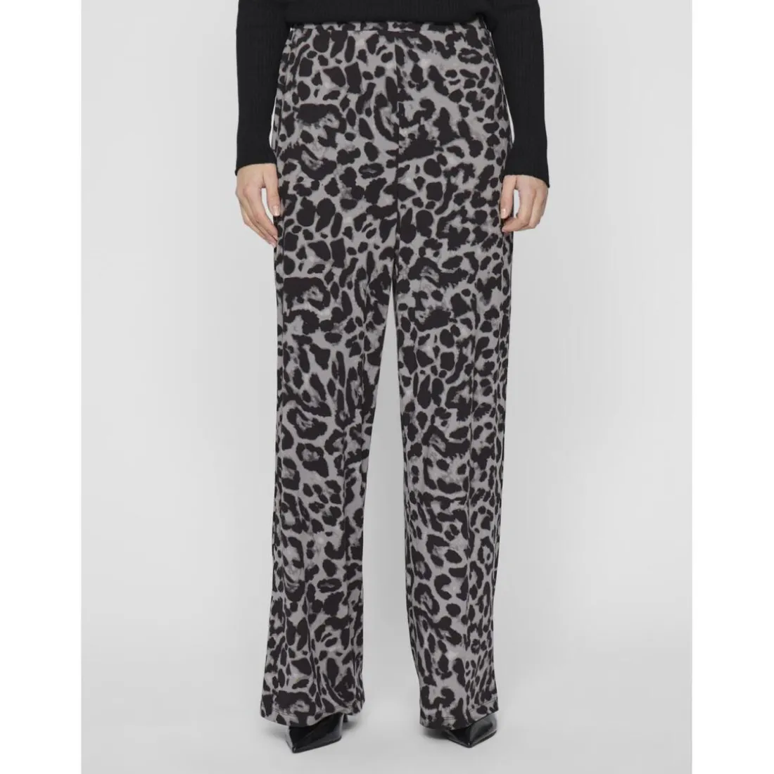 Pantalon ample à imprimé léopard Leoa gris Anya