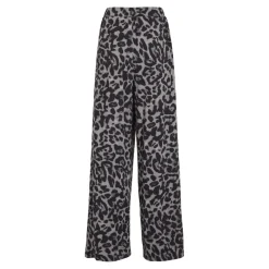 Pantalon ample à imprimé léopard Leoa gris Anya