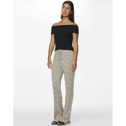 Pantalon ample Iris marron en viscose Mae