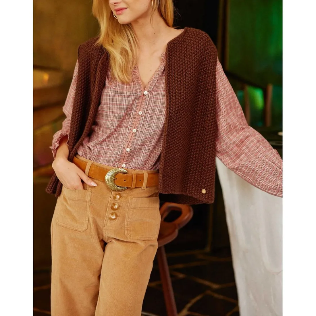 Pantalon ATLANTA V - Beige en coton
