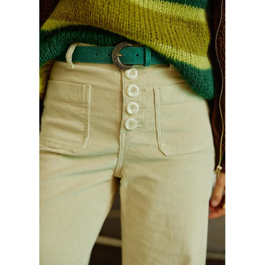 Pantalon ATLANTA V - Sable en coton