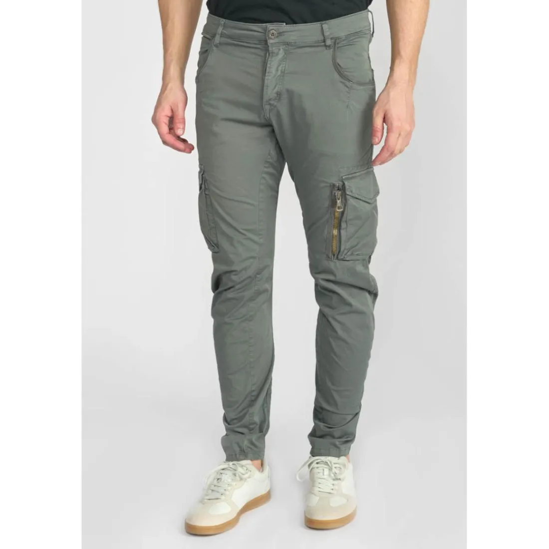 Pantalon cargo ALBAN gris Tom en coton