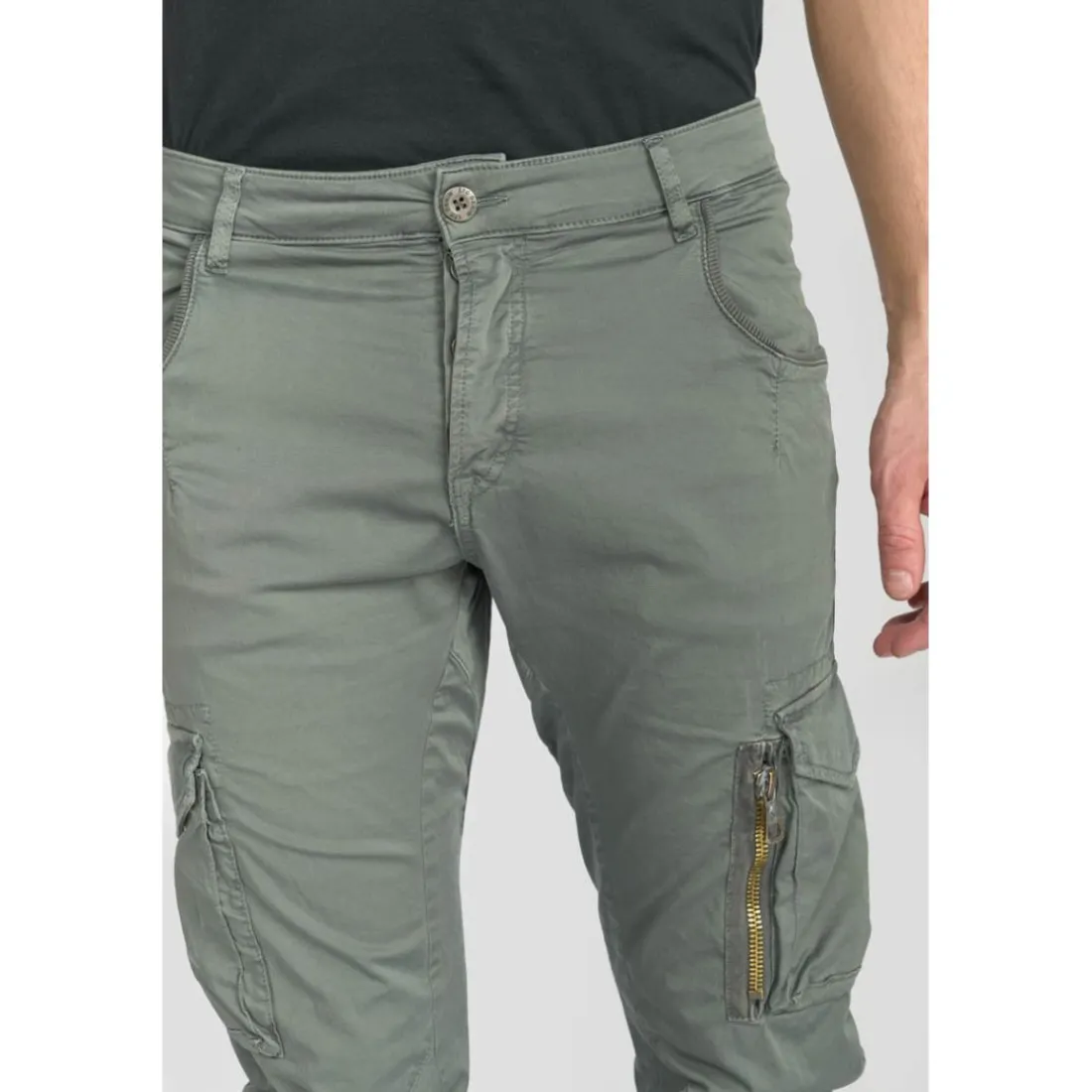 Pantalon cargo ALBAN gris Tom en coton
