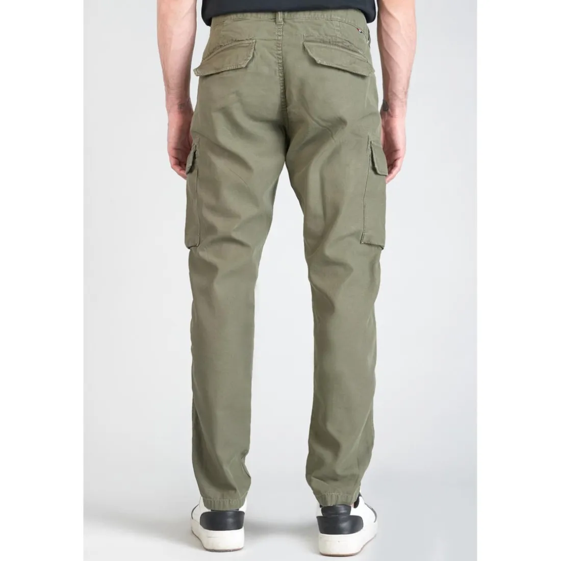 Pantalon cargo pour homme Sami vert en coton