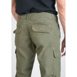Pantalon cargo pour homme Sami vert en coton