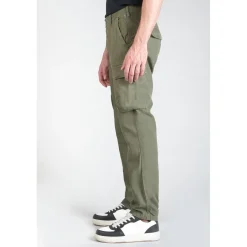 Pantalon cargo pour homme Sami vert en coton