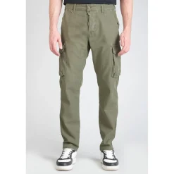 Pantalon cargo pour homme Sami vert en coton
