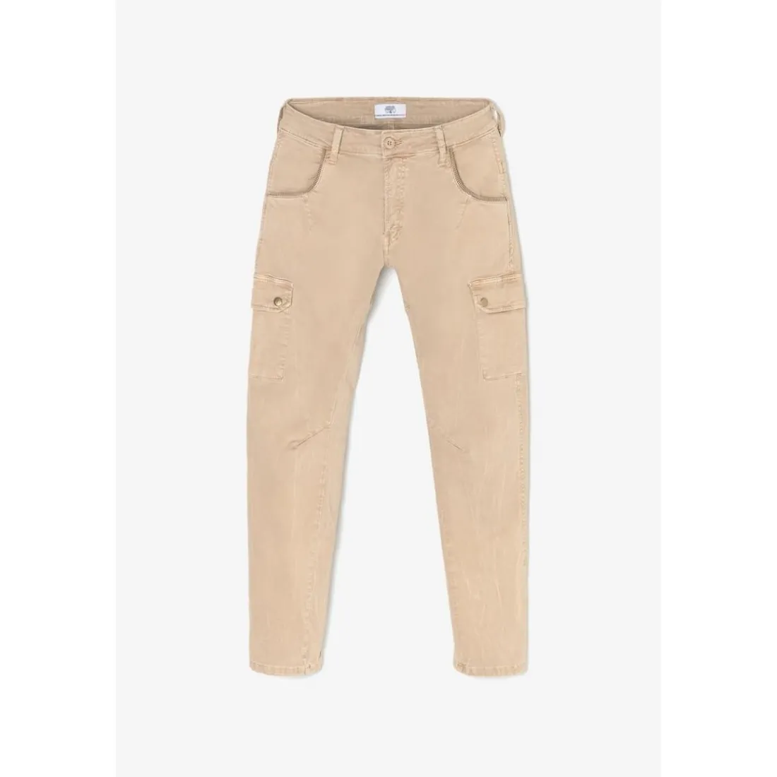 Pantalon cargo RIVERA camel en coton