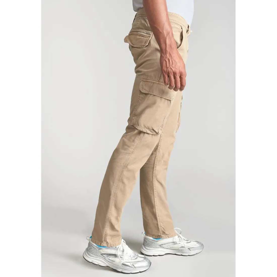 Pantalon cargo SAMI beige Tate en coton