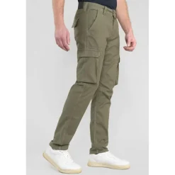 Pantalon cargo SIVAN kaki Vic en coton