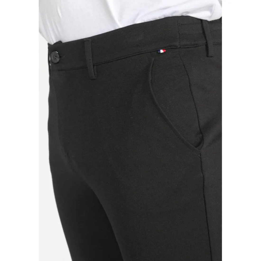 Pantalon carotte DEDAL noir Eloy en viscose
