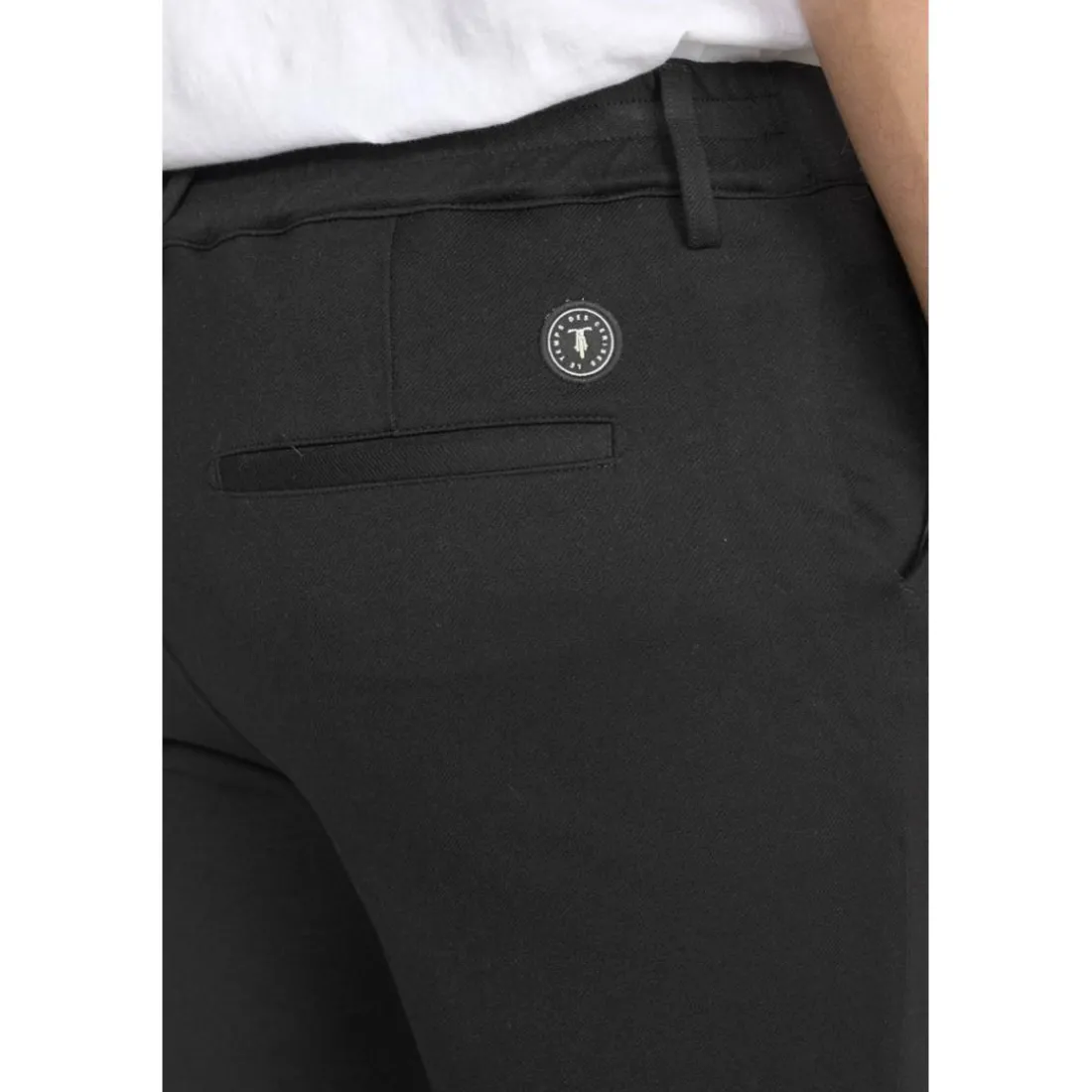 Pantalon carotte DEDAL noir Eloy en viscose