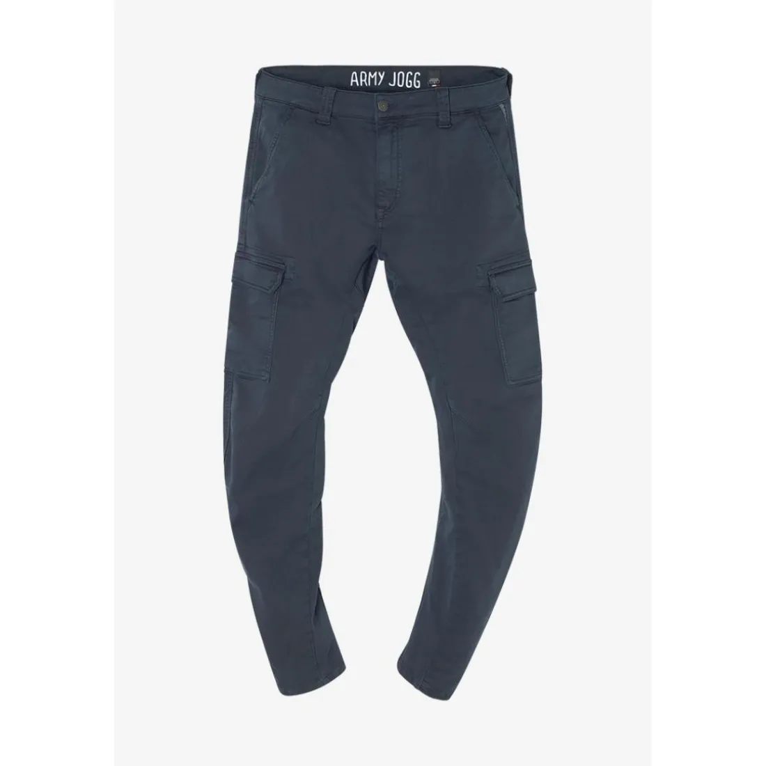 Pantalon carotte KOGE bleu Ian en coton