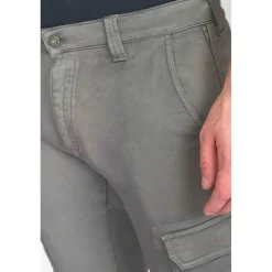 Pantalon carotte KOGE gris Ray en coton