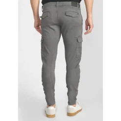 Pantalon carotte KOGE gris Ray en coton
