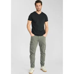 Pantalon carotte KUROO gris Moe en coton