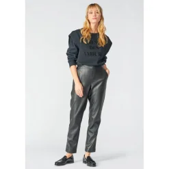 Pantalon carotte MINETA noir