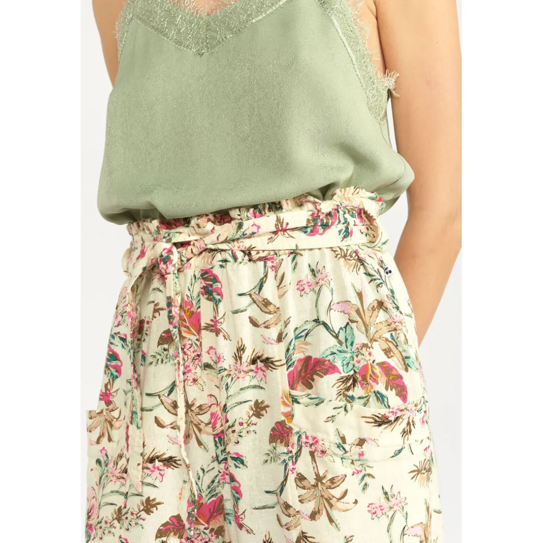 Pantalon carotteERIDA blanc