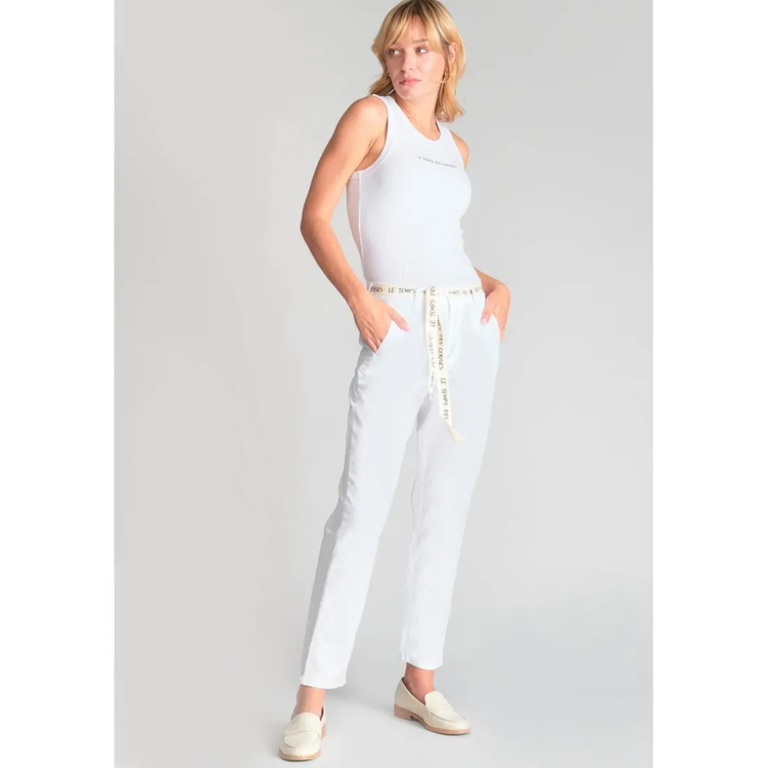 Pantalon chino ARLO blanc