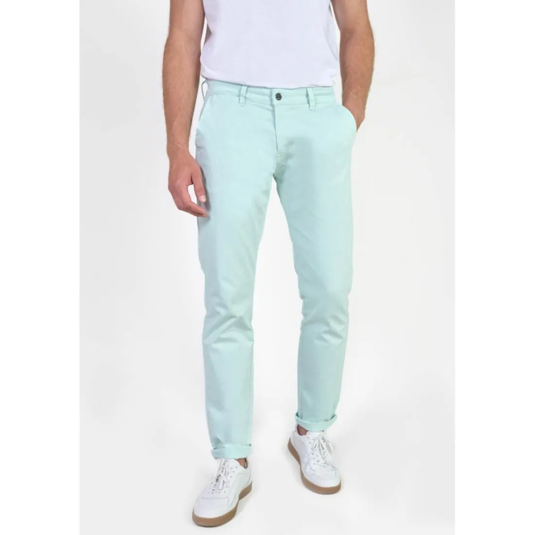 Pantalon chino CESAR bleu Abel