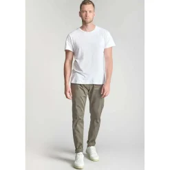 Pantalon chino CESAR kaki en coton