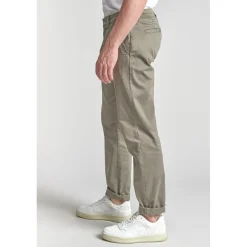 Pantalon chino CESAR kaki en coton