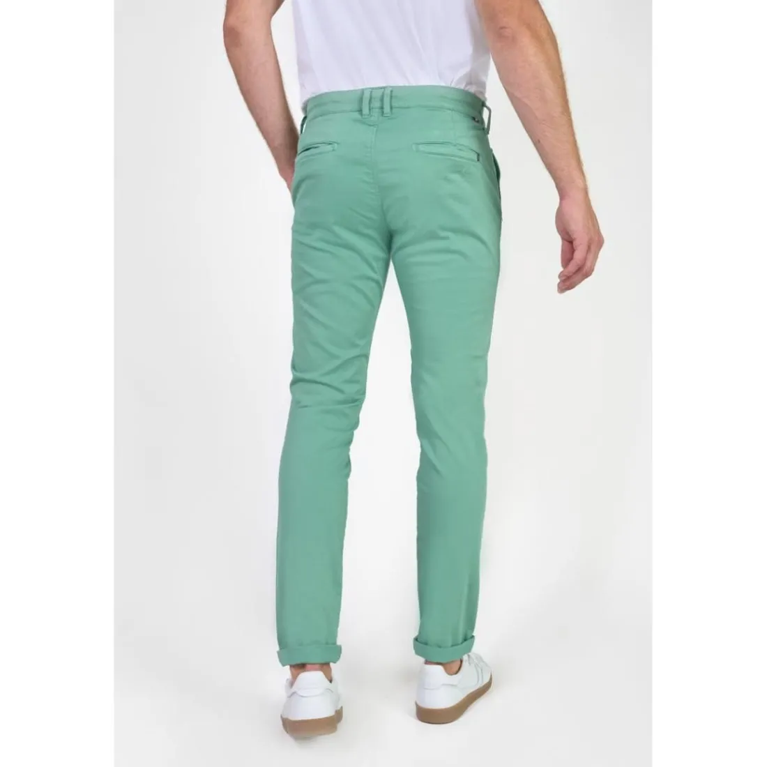 Pantalon chino CESAR vert Ned