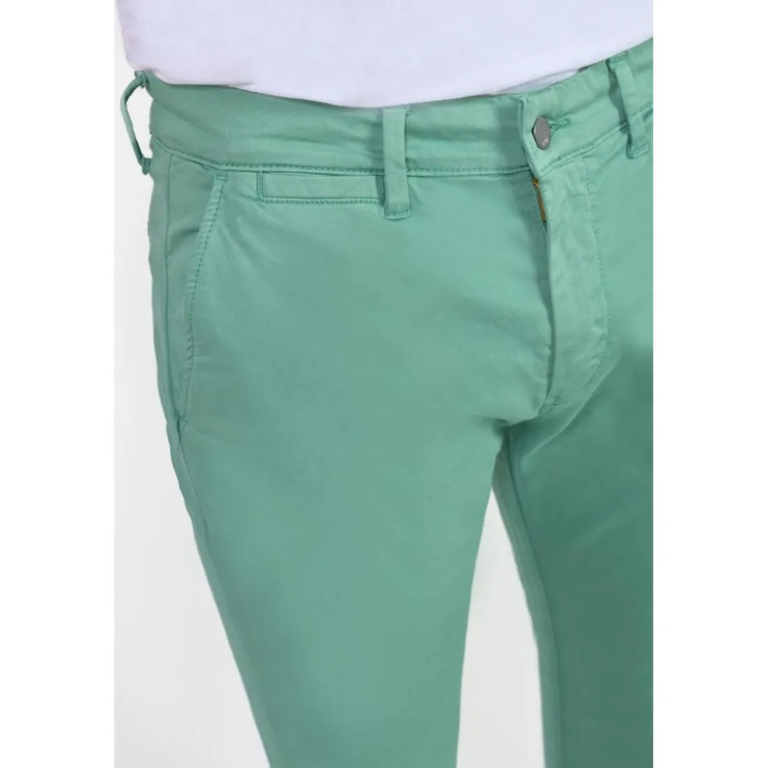 Pantalon chino CESAR vert Ned