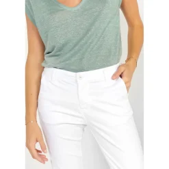 Pantalon chino DYLI blanc Ruby