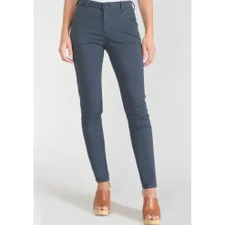Pantalon chino Dyli3 bleu nuit en coton