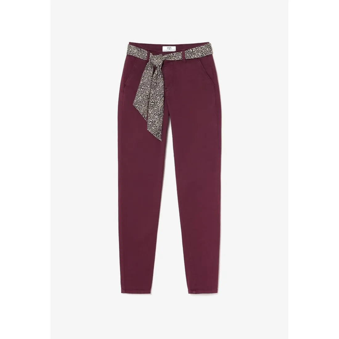 Pantalon chino Dyli4 lie de vin rouge