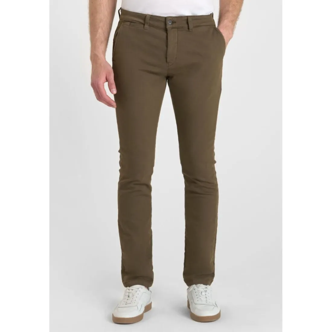 Pantalon chino JOGG marron Paul